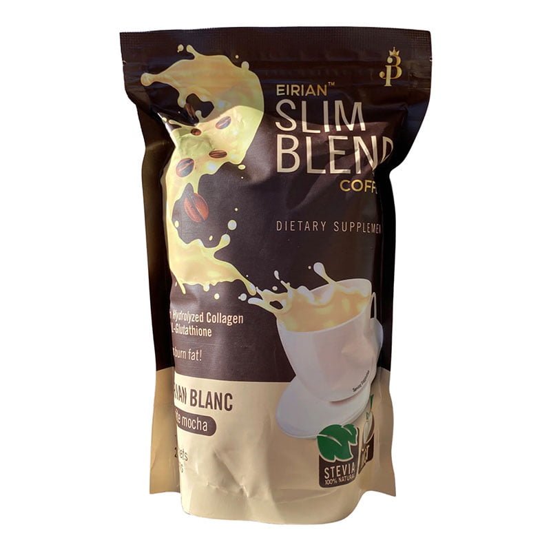 White-Mocha-Coffee.jpg EIRIAN Slim Blend Blanc White Mocha Coffee with Hydrolyzed Collagen and L-Glutathione 10 Sachets x 21g