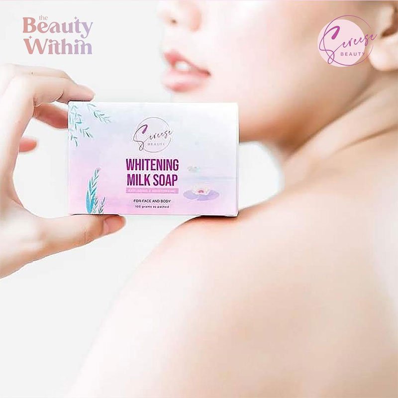 Whitening-Milk-Soap-1-1.jpg Sereese Beauty Whitening Milk Soap Anti-Aging & Moisturizing For Face & Body 100g