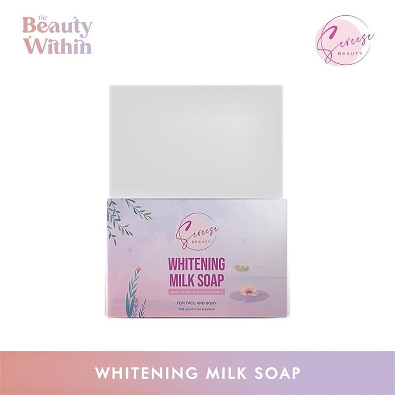 Whitening-Milk-Soap-1.jpg Sereese Beauty Whitening Milk Soap Anti-Aging & Moisturizing For Face & Body 100g