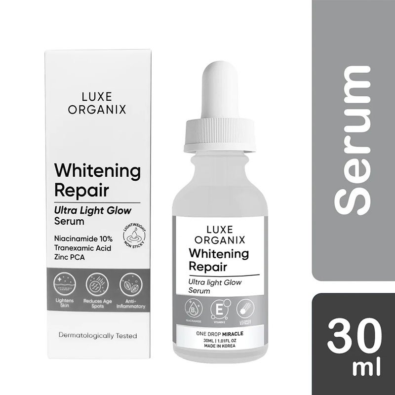 Whitening-Repair-Ultra-Light-Glow-Serum.jpg Luxe Organix Clinical Pro Whitening Repair Ultra Light Glow Serum 30ml