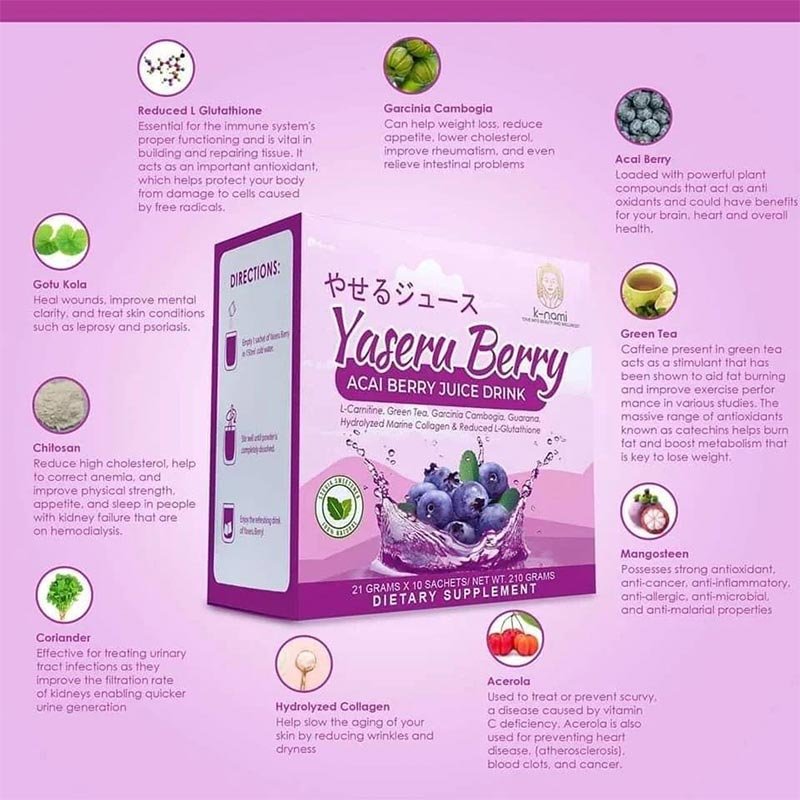 Yaseru-Berry-4.jpg Yaseru Berry Acai Berry Juice Drink – Slimming 21g x 10
