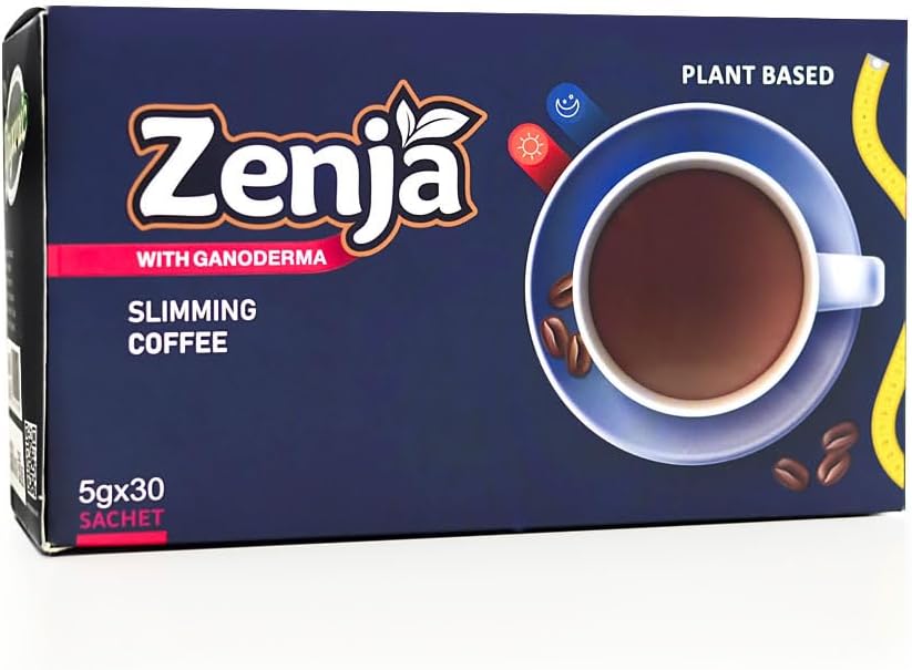 Zenja Coffee Mix with Ganoderma | Instant Coffee Sachets 5g x 30 | Plant-Based Coffee Blend | Daily Beverage Mix