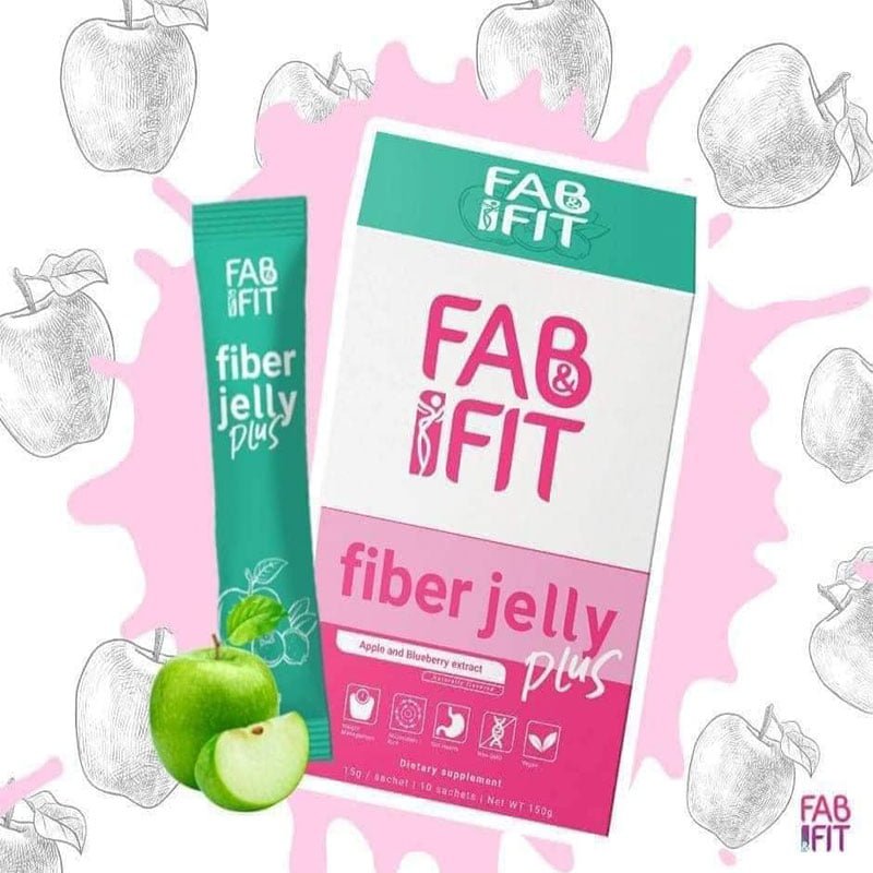 FAB & FIT – Slimming Fiber Jelly Plus (Lychee,Melon,Strawberry,Apple&Blueberry)