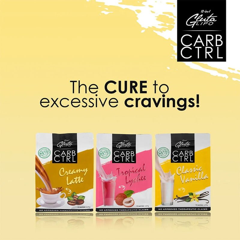 carb-cntrl-1.jpg GlutaLipo Carb CTRL Series 10x 21g(Creamy Latte, Tropical Lychee, Classic Vanilla)