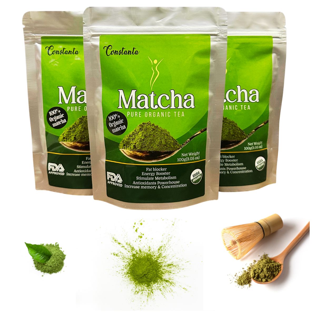 Constanta Pure Organic Matcha 100 g