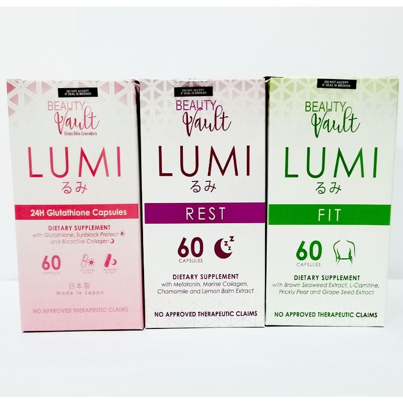 Beauty Vault Lumi 60capsules (Glutathione,Rest,Fit)
