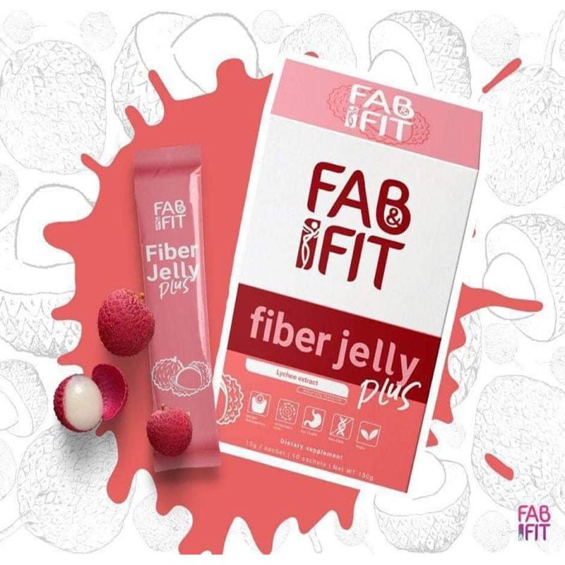 FAB & FIT – Slimming Fiber Jelly Plus (Lychee,Melon,Strawberry,Apple&Blueberry)