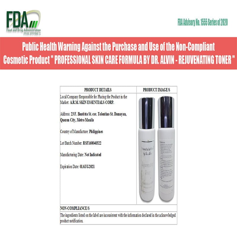 Dr. Alvin Rejuvenating Toner 60ml