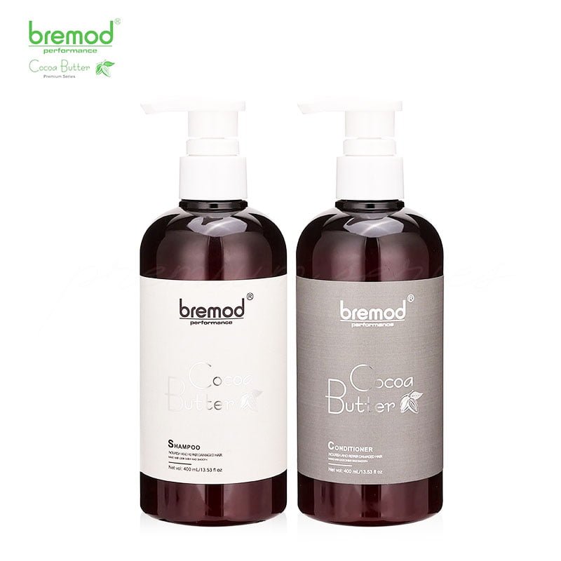 shampoo-and-conditioner-1.jpg Bremod Cocoa Butter Shampoo & Conditioner Nourish and Repair Damaged Hair 400 ML