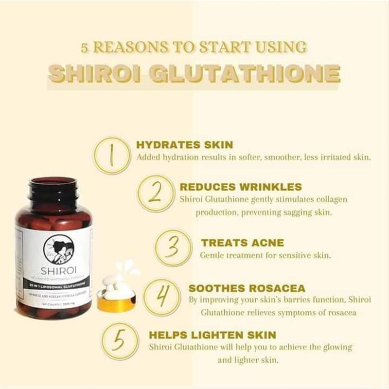 Shiroi Advance Whitening Formula Glutathione 60Capsules
