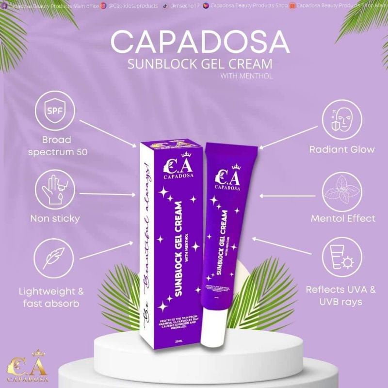 CAPADOSA Maintenance Sunblock Gel Cream Spf50
