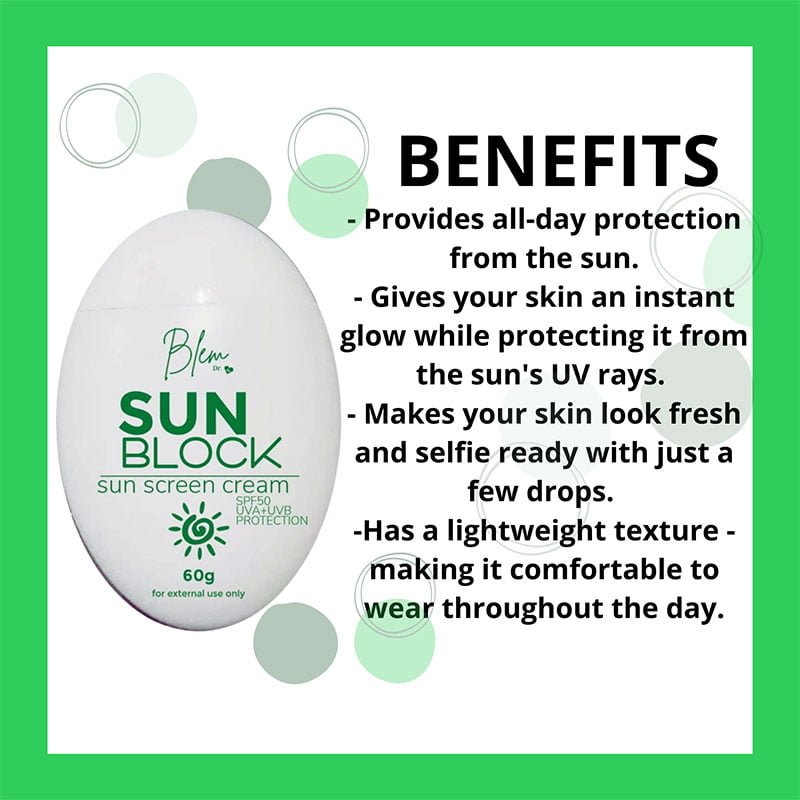 sunblock.jpg1_.jpg Blem Dr Sunblock Sun Screen Cream SPF 50 (60g)
