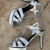 Platform Ankle-Strap Sandals - Silver