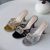 Crystal Double-Buckle Mules - colour collection